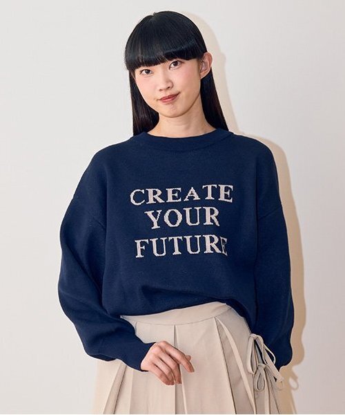Mi-je(ミジェ)の「アソートジャガードニット【韓国ファッション】(ニット/セーター・レディース・ベージュ/トップグレー/ネイビー/オフホワイト・F)」の1枚目の写真