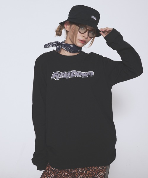 FIRST DOWN（ファーストダウン）の「ロゴ ツイル バケットハット（ハット・メンズ・ベージュ/ホワイト/ブラック・F）」の11枚目の写真