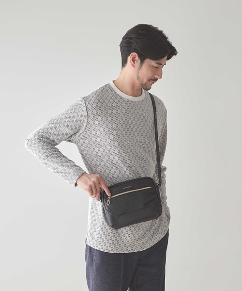 UNION STATION(ユニオンステーション)の「<UNION STATION by MEN'S BIGI>ジオメトリックジャガードロンT(Tシャツ/カットソー・メンズ・ネイビー/ホワイト系その他/ブラック系その他・L/M/S/XL)」の12枚目の写真