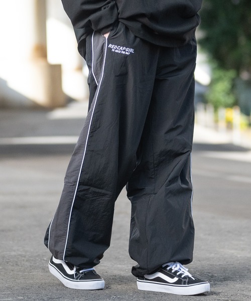 Red Cap Girl（レッドキャプガール）の「【a-r】〔RedCapGirl/レッドキャップガール〕サークルロゴ刺繍 サイドライン ナイロンカーゴパンツ（その他パンツ・メンズ・チャコールグレー/ネイビー/ライトグレー/ブラック・LARGE/MEDIUM）」の10枚目の写真