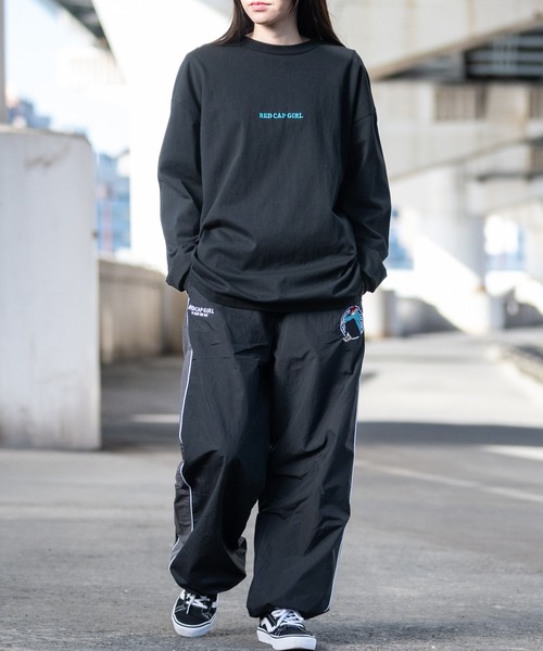 Red Cap Girl（レッドキャプガール）の「【a-r】〔RedCapGirl/レッドキャップガール〕サークルロゴ刺繍 サイドライン ナイロンカーゴパンツ（その他パンツ・メンズ・チャコールグレー/ネイビー/ライトグレー/ブラック・LARGE/MEDIUM）」の11枚目の写真