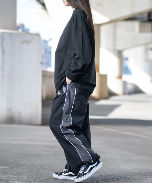 Red Cap Girl（レッドキャプガール）の「【a-r】〔RedCapGirl/レッドキャップガール〕サークルロゴ刺繍 サイドライン ナイロンカーゴパンツ（その他パンツ・メンズ・チャコールグレー/ネイビー/ライトグレー/ブラック・LARGE/MEDIUM）」の12枚目の写真