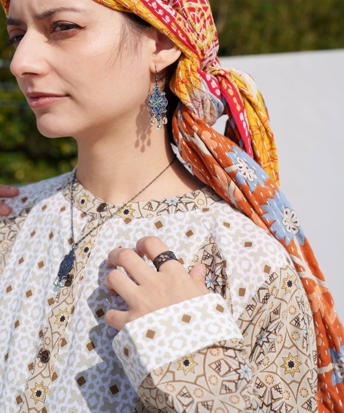 チャイハネ（チャイハネ）の「【チャイハネ】ミナレットリング（リング・レディース・ブルー/ターコイズブルー/パープル/グリーン/ピンク・FREE）」の8枚目の写真