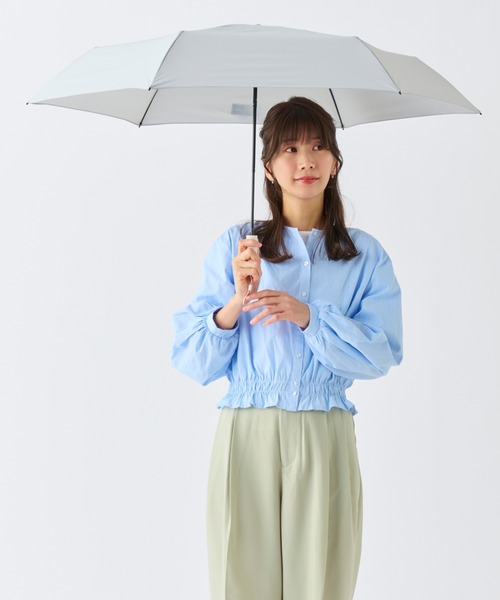 FLO(A)TUS（フロータス）の「折りたたみ傘 超撥水 軽量 UV 無地 ”フロータス55cm”（折りたたみ傘・レディース・ライトグリーン/ライトグレー/ブラック/ベビーピンク/ダークブルー/オフホワイト・FREE）」の10枚目の写真