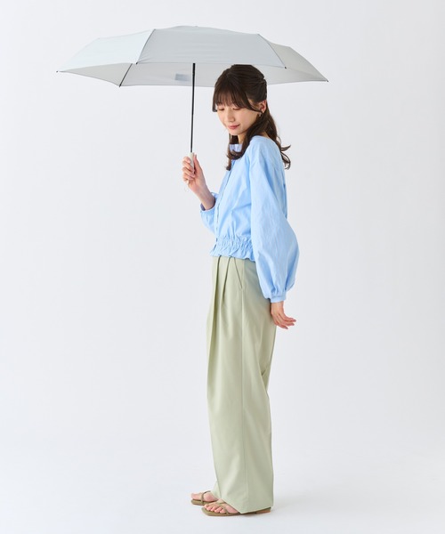 FLO(A)TUS（フロータス）の「折りたたみ傘 超撥水 軽量 UV 無地 ”フロータス55cm”（折りたたみ傘・レディース・ライトグリーン/ライトグレー/ブラック/ベビーピンク/ダークブルー/オフホワイト・FREE）」の11枚目の写真
