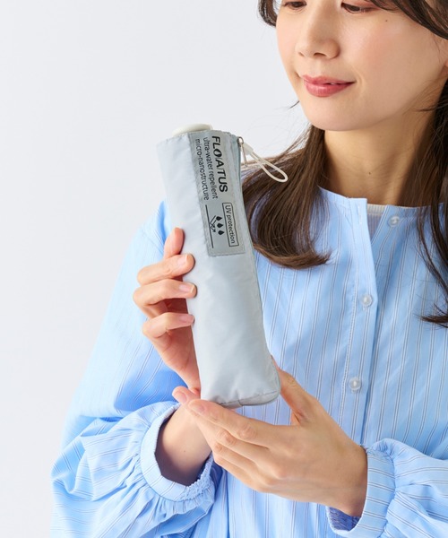 FLO(A)TUS（フロータス）の「折りたたみ傘 超撥水 軽量 UV 無地 ”フロータス55cm”（折りたたみ傘・レディース・ライトグリーン/ライトグレー/ブラック/ベビーピンク/ダークブルー/オフホワイト・FREE）」の12枚目の写真