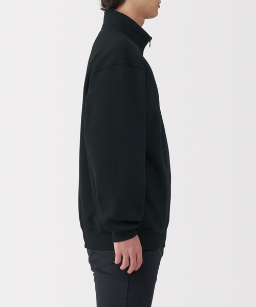 無印良品（ムジルシリョウヒン）の「紳士　ハーフジップスウェットシャツ（スウェット・メンズ・グレー/ブラック/ネイビー・S/M/L/XL）」の5枚目の写真