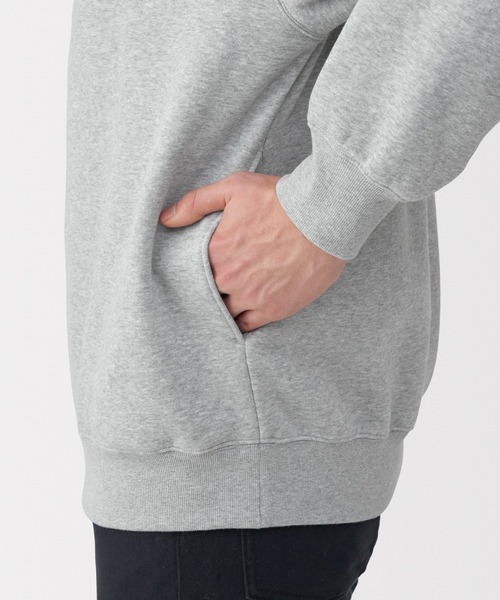 無印良品（ムジルシリョウヒン）の「紳士　ハーフジップスウェットシャツ（スウェット・メンズ・グレー/ブラック/ネイビー・S/M/L/XL）」の15枚目の写真