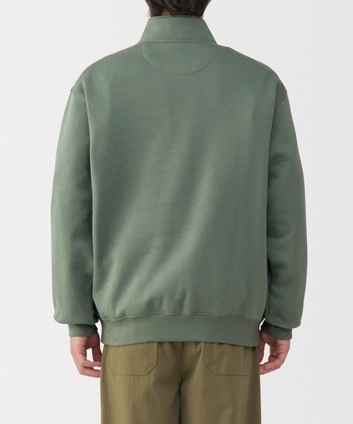 無印良品（ムジルシリョウヒン）の「紳士　ハーフジップスウェットシャツ（スウェット・メンズ・グレー/ブラック/ネイビー・S/M/L/XL）」の20枚目の写真