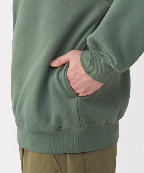 無印良品（ムジルシリョウヒン）の「紳士　ハーフジップスウェットシャツ（スウェット・メンズ・グレー/ブラック/ネイビー・S/M/L/XL）」の22枚目の写真