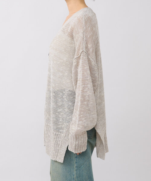 RIVE DROITE（リヴドロワ）の「【名品リバイバル/手洗い可】NEWサイドスリットカーデ（カーディガン/ボレロ・レディース・レッド/グレー/ベージュ・FREE）」の15枚目の写真