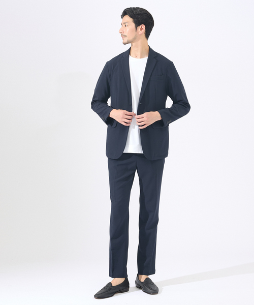 ABAHOUSE GRAY（アバハウスグレイ）の「【セットアップ対応】シルキータッチ ウォッシャブル  スラックス（スラックス・メンズ・モカ/ネイビー/ブラック/チャコールグレー・44/46/48/50）」の5枚目の写真