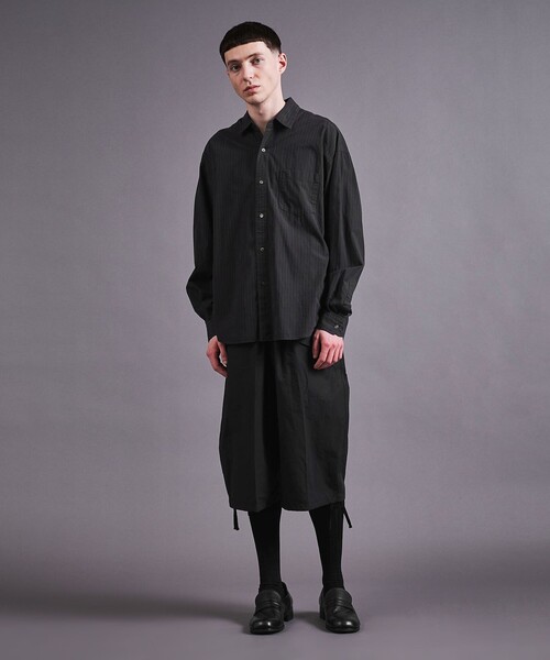 MONKEY TIME(モンキータイム)の「ガーメントダイ タイプライター シャツ(シャツ/ブラウス・メンズ・オフホワイト/ブラック/ピンク・S/M/L/XL)」の7枚目の写真