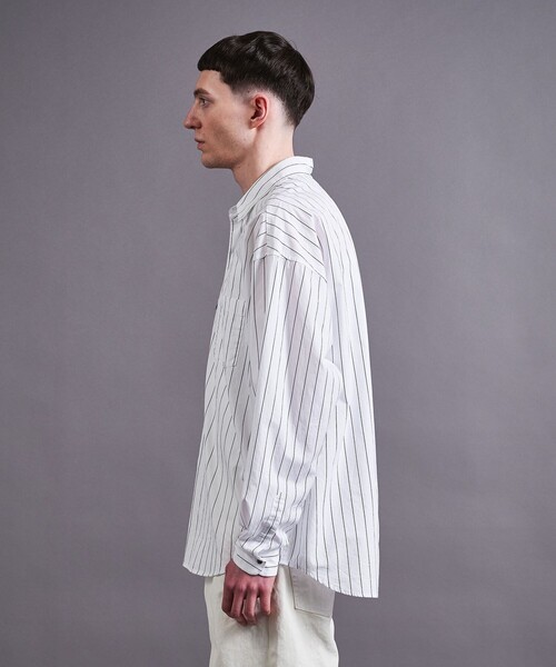 MONKEY TIME(モンキータイム)の「ガーメントダイ タイプライター シャツ(シャツ/ブラウス・メンズ・オフホワイト/ブラック/ピンク・S/M/L/XL)」の10枚目の写真