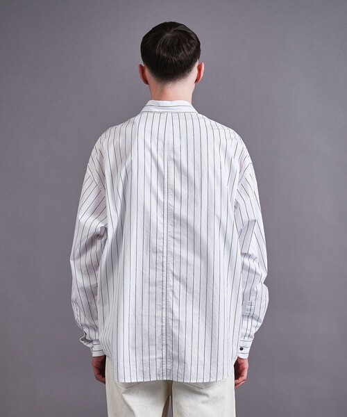 MONKEY TIME(モンキータイム)の「ガーメントダイ タイプライター シャツ(シャツ/ブラウス・メンズ・オフホワイト/ブラック/ピンク・S/M/L/XL)」の11枚目の写真