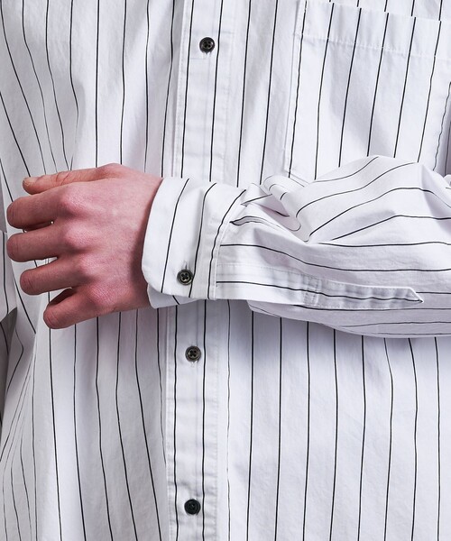 MONKEY TIME(モンキータイム)の「ガーメントダイ タイプライター シャツ(シャツ/ブラウス・メンズ・オフホワイト/ブラック/ピンク・S/M/L/XL)」の13枚目の写真