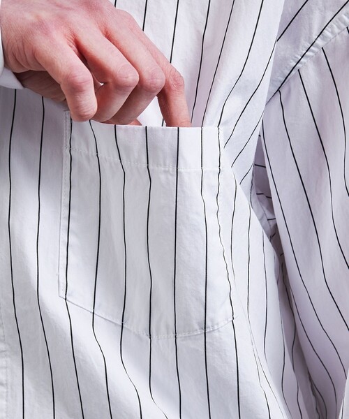 MONKEY TIME(モンキータイム)の「ガーメントダイ タイプライター シャツ(シャツ/ブラウス・メンズ・オフホワイト/ブラック/ピンク・S/M/L/XL)」の15枚目の写真