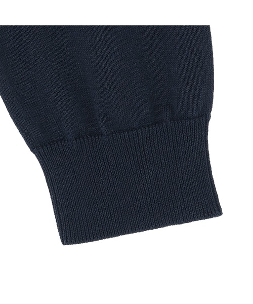 TOKYO SHIRTS（トウキョウシャツ）の「前身カノコ  ニットカーディガン（カーディガン/ボレロ・メンズ・ブラック/ネイビー・L/LL/M）」の6枚目の写真