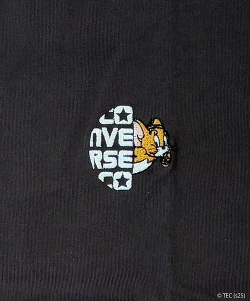 Tom&Jerry(トムアンドジェリー)の「【公式】トムとジェリー CONVERSE BIG Tシャツ(Tシャツ/カットソー・メンズ・ブラック/オフホワイト・L/M)」の5枚目の写真