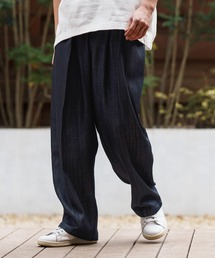 mp13284-Silky Denim Two Tuck Wide Straight Pants デニムワイドパンツ