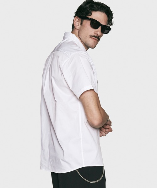 CRIMIE（クライミー）の「FLAP POCKET STRETCH DRESS SHORT SLEEVE SHIRT（シャツ/ブラウス・メンズ・ホワイト/ブラック・XXL/XL/L/M/S）」の9枚目の写真