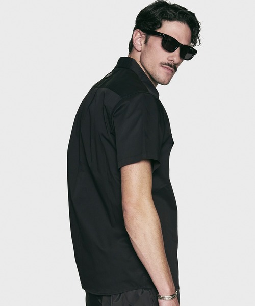 CRIMIE（クライミー）の「FLAP POCKET STRETCH DRESS SHORT SLEEVE SHIRT（シャツ/ブラウス・メンズ・ホワイト/ブラック・XXL/XL/L/M/S）」の5枚目の写真