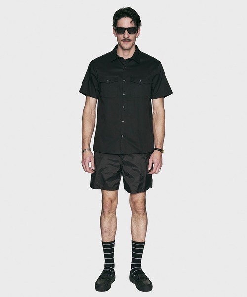 CRIMIE（クライミー）の「FLAP POCKET STRETCH DRESS SHORT SLEEVE SHIRT（シャツ/ブラウス・メンズ・ホワイト/ブラック・XXL/XL/L/M/S）」の3枚目の写真