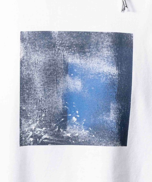 MAISON SPECIAL(メゾンスペシャル)の「《UNISEX》Abstract Mini Hand-Printed Oversized Stitched Crew Neck T-shirt/アブストラクトミニハンドプリントオーバーサイズドステッチクルーネックTシャツ【MAISON SPECIAL/メゾンスペシャル】(Tシャツ/カットソー・メンズ・ダークブルー/ブルー/レッド/パープル/ホワイト/ブラック・0/1/2)」の10枚目の写真