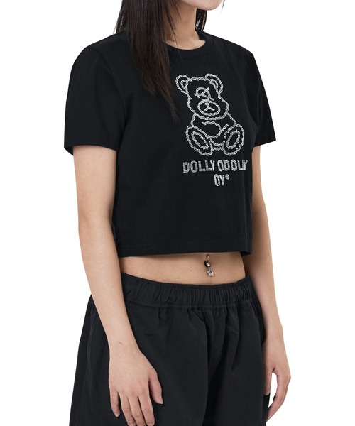 ★OY★DOLLY STAR LOGO CROPPED TEE - BLACK★正規品/直送料込 OY (오와이) Ι OPENYARD