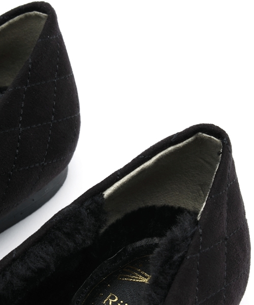 RiiiKa（リーカ）の「【RiiiKa/リーカ】キルティングモコモコフラットパンプス（バレエシューズ・レディース・ブラック/ブラウン系その他/ベージュ/ネイビー・M/S/L/LL）」の10枚目の写真