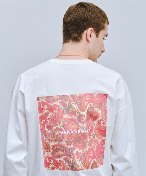 AMERICAN RAG CIE】ペイズリーロンT（ユニセックス）（Tシャツ