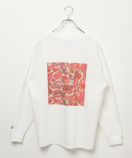 AMERICAN RAG CIE(アメリカンラグシー)の「【AMERICAN RAG CIE】ペイズリーロンT(ユニセックス)(Tシャツ/カットソー・レディース・ホワイト・LARGE/MEDIUM)」の14枚目の写真