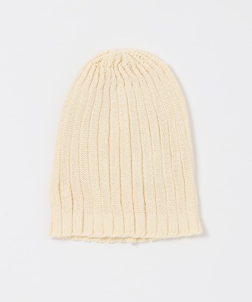 SMELLY（スメリー）の「コットンリネンリブビーニー（ニットキャップ/ビーニー・レディース・グレー/ブラック/アイボリー・-）」の16枚目の写真