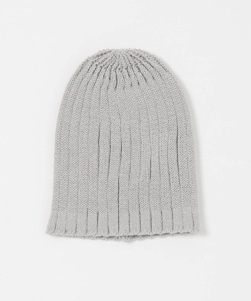 SMELLY（スメリー）の「コットンリネンリブビーニー（ニットキャップ/ビーニー・レディース・グレー/ブラック/アイボリー・-）」の17枚目の写真