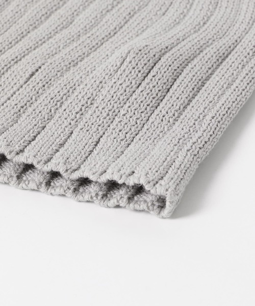 SMELLY（スメリー）の「コットンリネンリブビーニー（ニットキャップ/ビーニー・レディース・グレー/ブラック/アイボリー・-）」の21枚目の写真