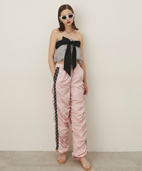 セール】モノグラムロゴラインギャザーナイロンパンツ（その他パンツ