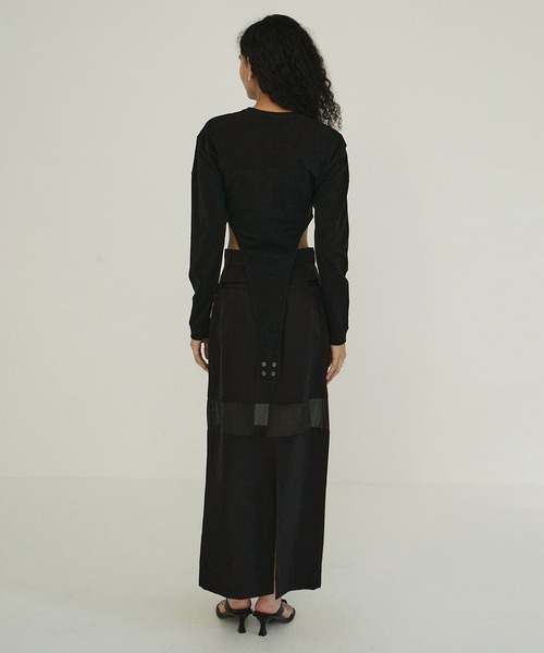 セール】SHEER SWITCHING STRAIGHT SKIRT（スカート）｜CLANE（クラネ