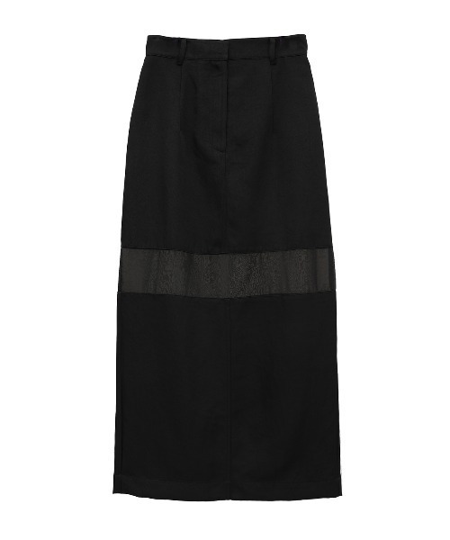 セール】SHEER SWITCHING STRAIGHT SKIRT（スカート）｜CLANE（クラネ