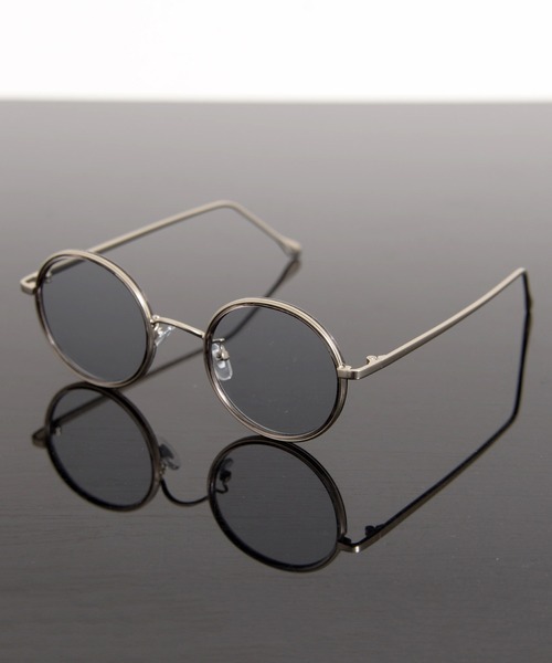 Revo.（レボ）の「インナーリム クラシック ラウンド型 フラットレンズ サングラス カラーレンズ UVカット（サングラス・メンズ・ライトグリーン/ボルドー/グリーン/ライトグレー/ブラウン/ブラック・FREE）」の3枚目の写真