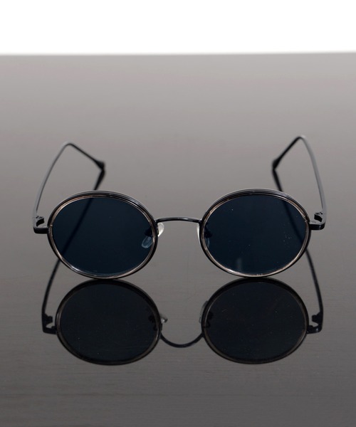 Revo.（レボ）の「インナーリム クラシック ラウンド型 フラットレンズ サングラス カラーレンズ UVカット（サングラス・メンズ・ライトグリーン/ボルドー/グリーン/ライトグレー/ブラウン/ブラック・FREE）」の7枚目の写真
