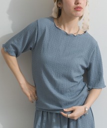 カットシャーリング クルーネックTee