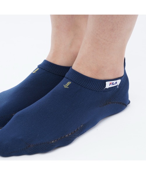 FILA（フィラ）の「Fila フィラ 靴下 スイムソックス 1P 滑り止め付き 水中ソックス プール用ソックス 足にフィットするソックス（ソックス/靴下・レディース・ネイビー/ブラック・FREE）」の12枚目の写真