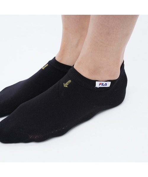 FILA（フィラ）の「Fila フィラ 靴下 スイムソックス 1P 滑り止め付き 水中ソックス プール用ソックス 足にフィットするソックス（ソックス/靴下・レディース・ネイビー/ブラック・FREE）」の7枚目の写真