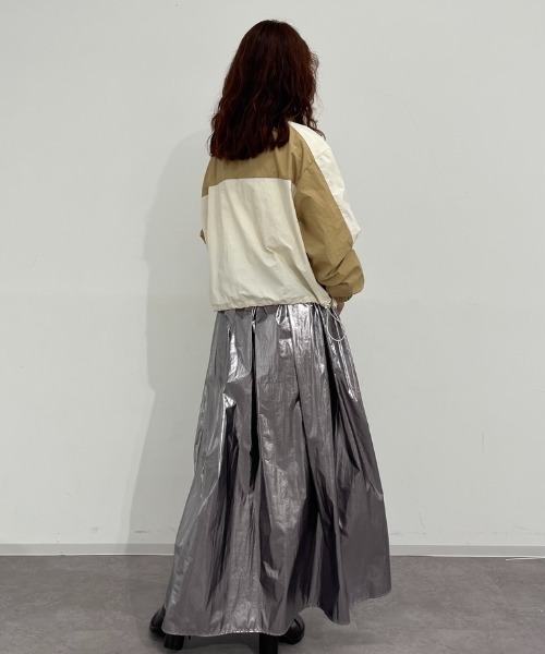 ROSE BUD（ローズバッド）の「【WEB・一部店舗限定】ナイロンジャケット（その他アウター・レディース・ネイビー/ホワイト・ONE SIZE）」の4枚目の写真