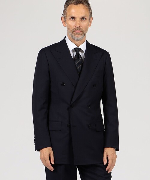 TOMORROWLAND (トゥモローランド)の「ウールツイル ダブルブレステッド6Bジャケット HORIZON TWILL E.Zegna(テーラードジャケット・メンズ・ネイビー/ブラック・44/46/48/42/50/54)」の16枚目の写真