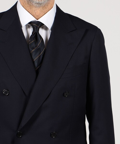 TOMORROWLAND (トゥモローランド)の「ウールツイル ダブルブレステッド6Bジャケット HORIZON TWILL E.Zegna(テーラードジャケット・メンズ・ネイビー/ブラック・44/46/48/42/50/54)」の11枚目の写真