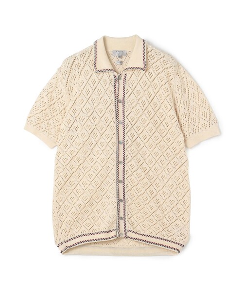 TOMORROWLAND (トゥモローランド)の「【別注】Raffa Molina コットン ニットシャツ(ニット/セーター・メンズ・ブラック系その他/ホワイト系その他・L/M)」の1枚目の写真