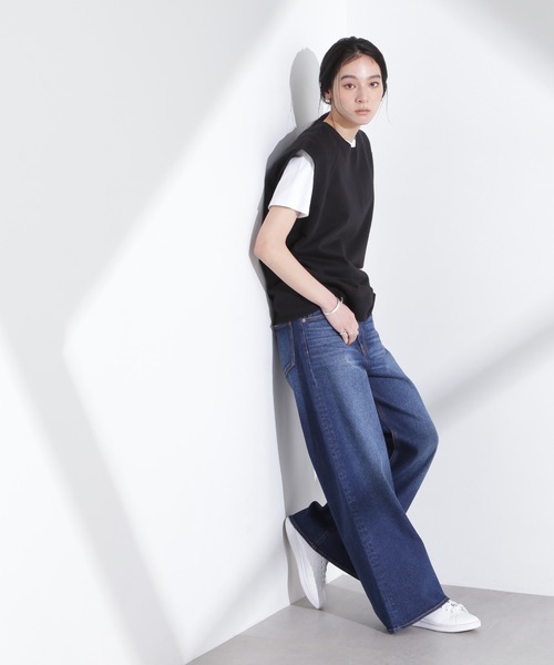 NANO universe（ナノユニバース）の「「MC」”TIMELESS　WARDROBE”ワイドフィットデニム（デニムパンツ・レディース・ブルー/ライトブルー・S/M）」の13枚目の写真