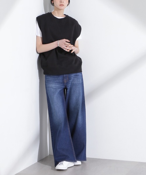 NANO universe（ナノユニバース）の「「MC」”TIMELESS　WARDROBE”ワイドフィットデニム（デニムパンツ・レディース・ブルー/ライトブルー・S/M）」の17枚目の写真
