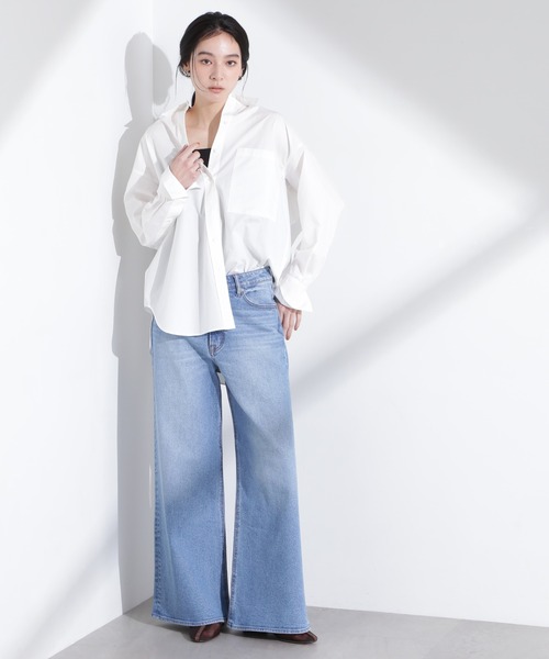 NANO universe（ナノユニバース）の「「MC」”TIMELESS　WARDROBE”ワイドフィットデニム（デニムパンツ・レディース・ブルー/ライトブルー・S/M）」の22枚目の写真